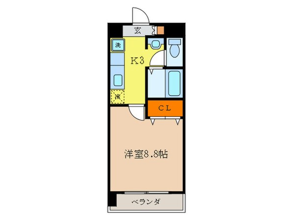 ハウスセゾン四条通の物件間取画像